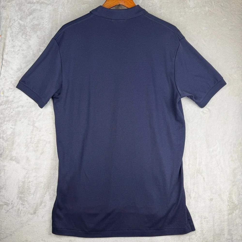 Polo Ralph Lauren Mens Navy Blue Short Sleeve Cotton Polo Shirt Red Pony Size M